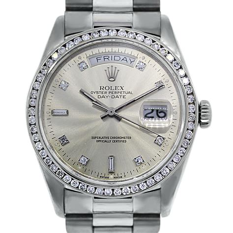 old white gold rolex|Rolex 18k white gold vintage.